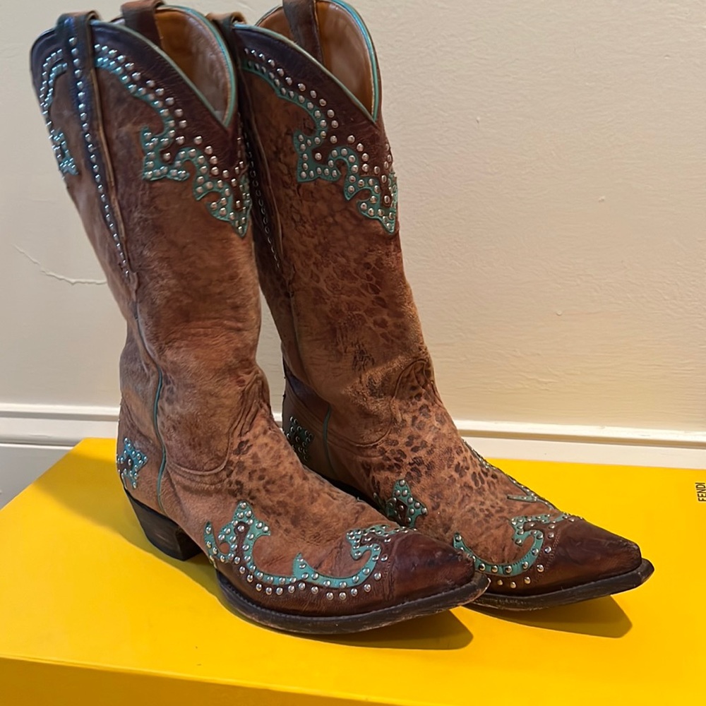 Old Gringo Boots with Teal Details